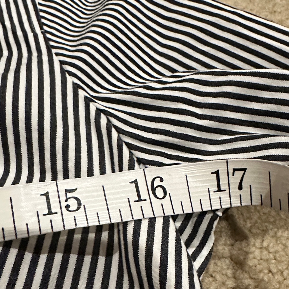 J. Crew Black and White Narrow Stripe Button-Down Shirt - Picture 6 of 7